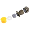 Souriau Sunbank by Eaton Copper Alloy Straight MIL Spec Circular Connector, 26 Way, Bayonet, 500V, 7.5A 85106EC1626S50