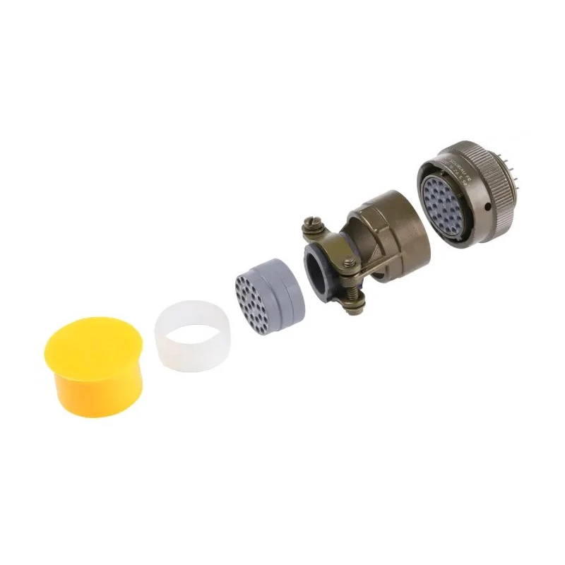 Souriau Sunbank by Eaton Copper Alloy Straight MIL Spec Circular Connector, 26 Way, Bayonet, 500V, 7.5A 85106EC1626S50