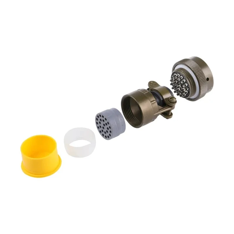 Souriau Sunbank by Eaton Copper Alloy Straight MIL Spec Circular Connector, 26 Way, Bayonet, 500V, 7.5A 85106EC1626S50