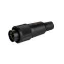 Binder Circular Connector Cable Plug 16 Contacts Miniature 3A Male IP40 60V 678 Series 99.0657.02.16