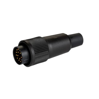 Binder Circular Connector Cable Plug 16 Contacts Miniature 3A Male IP40 60V 678 Series 99.0657.02.16