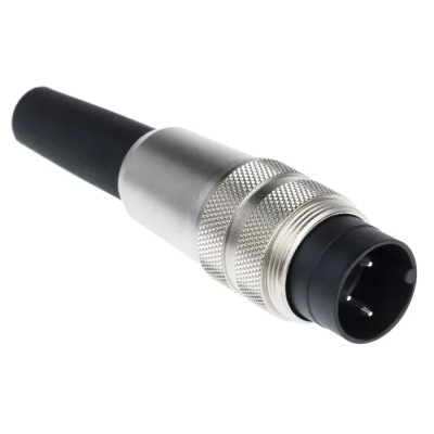binder Circular Connector, 3 Contacts, Cable Mount, Plug, Male, M16 Size, Screw Mating, IP40, Polyamide 09-0305-00-03