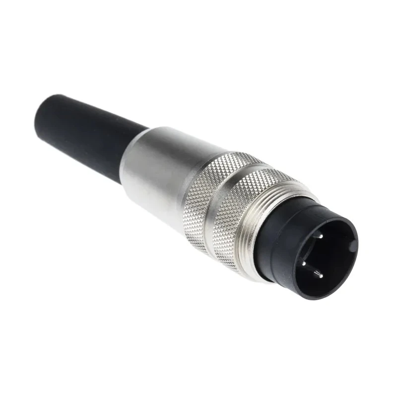 binder Circular Connector, 3 Contacts, Cable Mount, Plug, Male, M16 Size, Screw Mating, IP40, Polyamide 09-0305-00-03