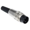 binder Circular Connector, 3 Contacts, Cable Mount, Plug, Male, M16 Size, Screw Mating, IP40, Polyamide 09-0305-00-03