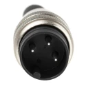 binder Circular Connector, 3 Contacts, Cable Mount, Plug, Male, M16 Size, Screw Mating, IP40, Polyamide 09-0305-00-03