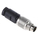 binder Circular Connector, 2 Contacts, Cable Mount Plug, Male, M9, IP67, 4A, 125V, 712 Series 99-0401-00-02