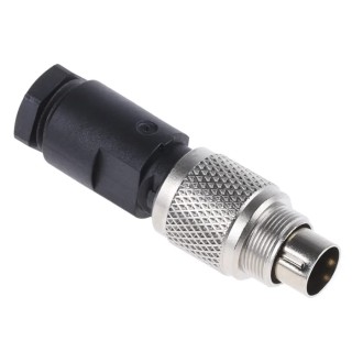 binder Circular Connector, 2 Contacts, Cable Mount Plug, Male, M9, IP67, 4A, 125V, 712 Series 99-0401-00-02