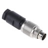 binder Circular Connector, 2 Contacts, Cable Mount Plug, Male, M9, IP67, 4A, 125V, 712 Series 99-0401-00-02