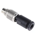 binder Circular Connector, 2 Contacts, Cable Mount Plug, Male, M9, IP67, 4A, 125V, 712 Series 99-0401-00-02
