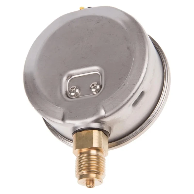 WIKA Pressure Gauge 100 mm Dial, Stainless Steel Case, 100 bar, Male, Bottom Entry 7075619
