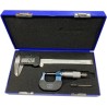 RS PRO Imperial & Metric Caliper and Micrometer Measuring Set, Digital, Stainless Steel, Tungsten Carbide, 0.01 mm 243-6841
