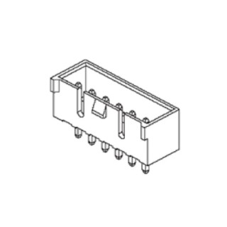 Molex Straight Surface PCB Header 4 Contacts, 2.5 mm Pitch, 1 Row, Shrouded 35312-0460