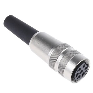binder M16 Circular Connector, 7 Contacts, Female Socket, Cable Mount, IP40, Polyamide Housing, Straight 09-0326-00-07