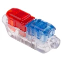 TE Connectivity 2213600-3 In Line Splice Connector, Clear, Insulated Tin Contacts, Polycarbonate Body, 14 AWG Max