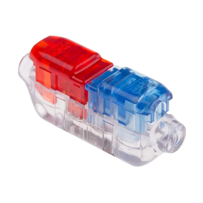 TE Connectivity 2213600-3 In Line Splice Connector, Clear, Insulated Tin Contacts, Polycarbonate Body, 14 AWG Max