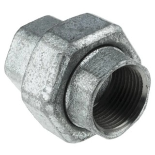 Georg Fischer Black Oxide Malleable Iron Tap Adapter, Female G to Female BSPP, 3/4 in, Maximum Pressure 25 bar, 770340105