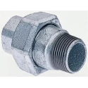 Georg Fischer Black Oxide Malleable Iron Tap Adapter 3/4 in BSPT Male to 3/4 in BSPP Female 25 bar 770341105