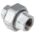 Georg Fischer Galvanised Malleable Iron Tap Adapter, Female to Female, 1/2 in, BSPP, 770340204