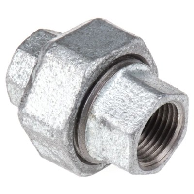 Georg Fischer Galvanised Malleable Iron Tap Adapter, Female to Female, 1/2 in, BSPP, 770340204