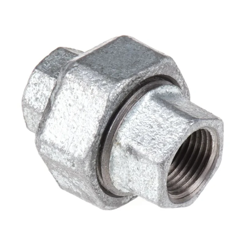 Georg Fischer Galvanised Malleable Iron Tap Adapter, Female to Female, 1/2 in, BSPP, 770340204
