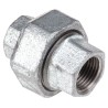 Georg Fischer Galvanised Malleable Iron Tap Adapter, Female to Female, 1/2 in, BSPP, 770340204