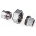 Georg Fischer Galvanised Malleable Iron Tap Adapter, Female to Female, 1/2 in, BSPP, 770340204