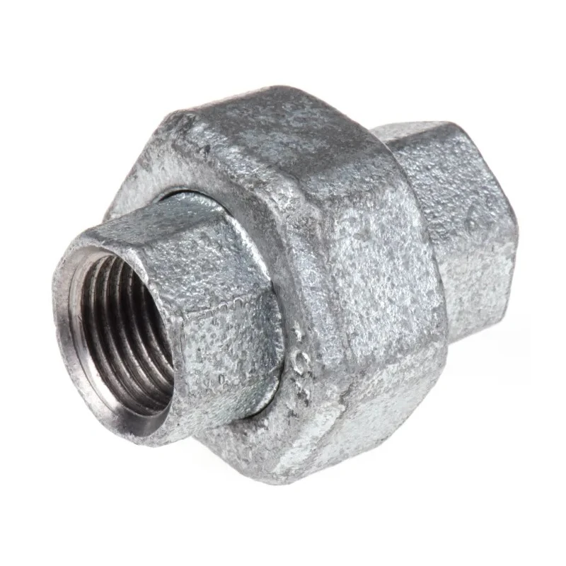 Georg Fischer Galvanised Malleable Iron Tap Adapter, Female to Female, 1/2 in, BSPP, 770340204