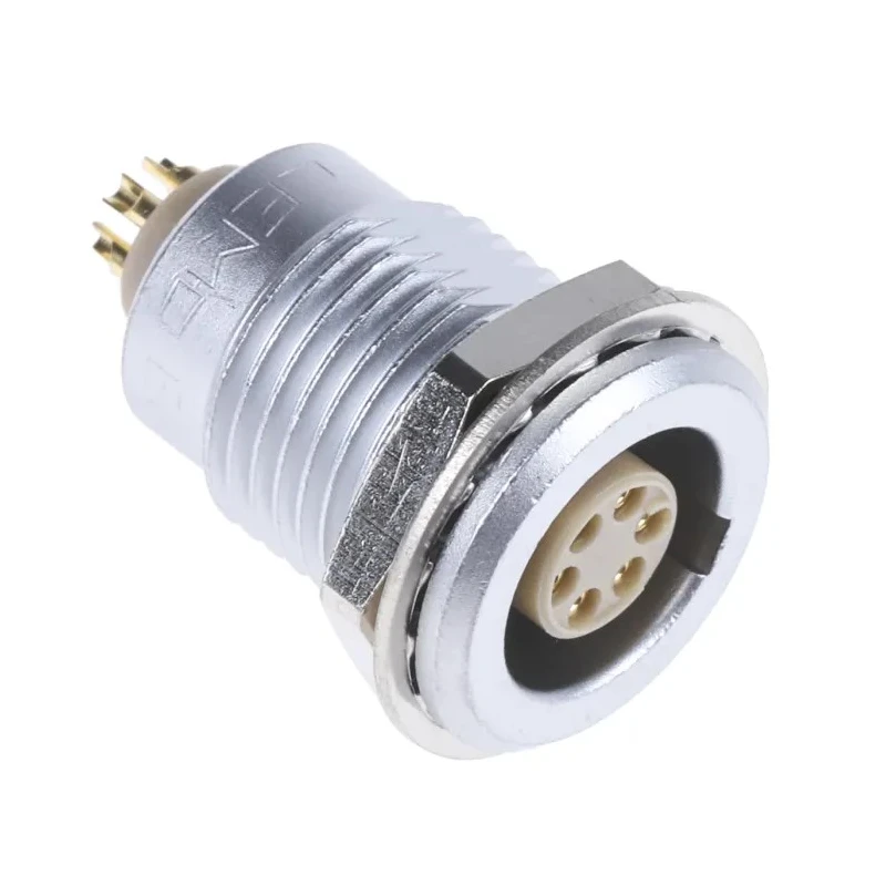 LEMO 6-Contact Panel Mount Circular Connector, 14 mm, Socket, Female, IP50, Brass, EGG.1B.306.CLL