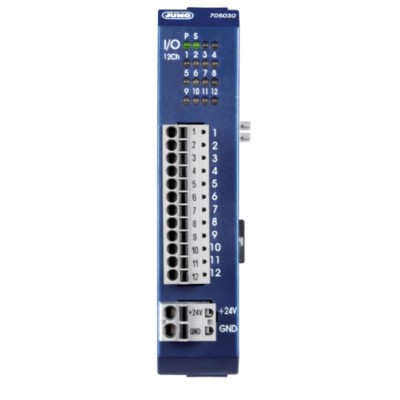 Jumo Digital I/O Module variTRON DIN Rail Digital Inputs/Outputs 12 Channels 705030/36/000