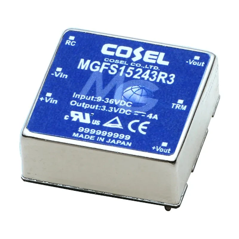 Cosel DC/DC Converter 12V DC, 1.3A, 48V DC Input, 18V Min Input, 15.6W, PCB Mount, -40°C to 85°C, MGFS154812-R