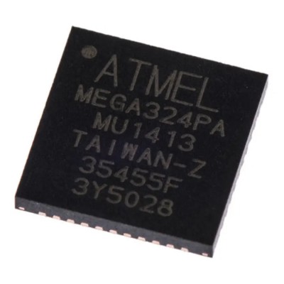 Microchip 8-Bit AVR Microcontroller  20MHz, 32kB FLASH, 44-Pin VQFN ATMEGA324PA
