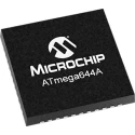 Microchip 8-bit AVR megaAVR Microcontroller ATMEGA644A-MU, 20 MHz, 64kB Flash, 44-Pin VQFN
