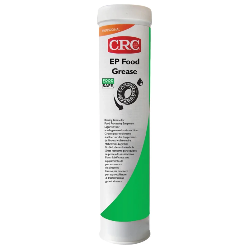 CRC Synthetic Lubricant Grease 400 g FPS EP FOOD GREASE, Food Safe, Aluminium Complex, White, -40°C to 180°C 32457