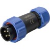 RS PRO Circular Connector 4 Contacts Cable Plug & Female Socket IP68 SP21 Series 131-6390