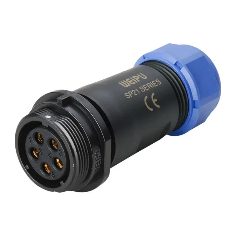 RS PRO Circular Connector 4 Contacts Cable Plug & Female Socket IP68 SP21 Series 131-6390