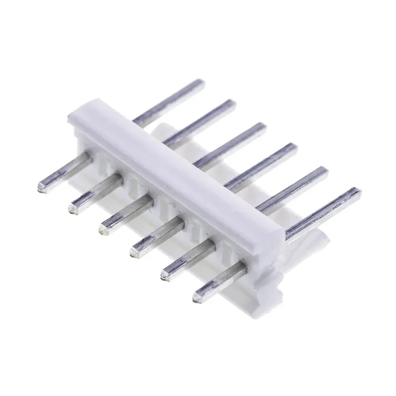 TE Connectivity MTA-100 Series Straight Through Hole Pin Header, 6 Contacts, 2.54 mm Pitch, 1 Row, Unshrouded 640456-6