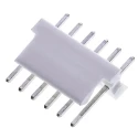 TE Connectivity MTA-100 Series Straight Through Hole Pin Header, 6 Contacts, 2.54 mm Pitch, 1 Row, Unshrouded 640456-6