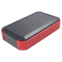 Takachi Electric Industrial WH Series Handheld ABS Enclosure, Black/Red, Integral Battery Compartment WH145-33-M2-BR