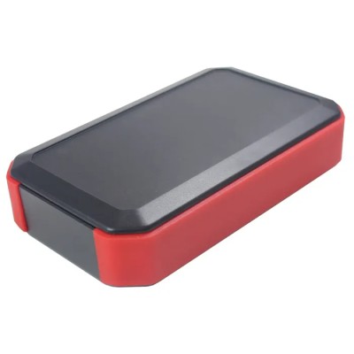 Takachi Electric Industrial WH Series Handheld ABS Enclosure, Black/Red, Integral Battery Compartment WH145-33-M2-BR