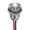 RS PRO White Panel Mount Indicator, Lead Wire Termination, IP67, Prominent Bezel, 12V DC 132-9107