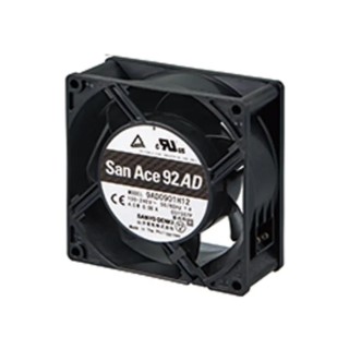 Sanyo Denki San Ace 9AD Series Axial Fan 100V/240V AC, 90 m³/h, 4.5W, Ball Bearing, 92x92x38mm, Brushless DC Motor 9AD0901H1H