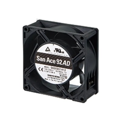 Sanyo Denki San Ace 9AD Series Axial Fan 100V/240V AC, 90 m³/h, 4.5W, Ball Bearing, 92x92x38mm, Brushless DC Motor 9AD0901H1H