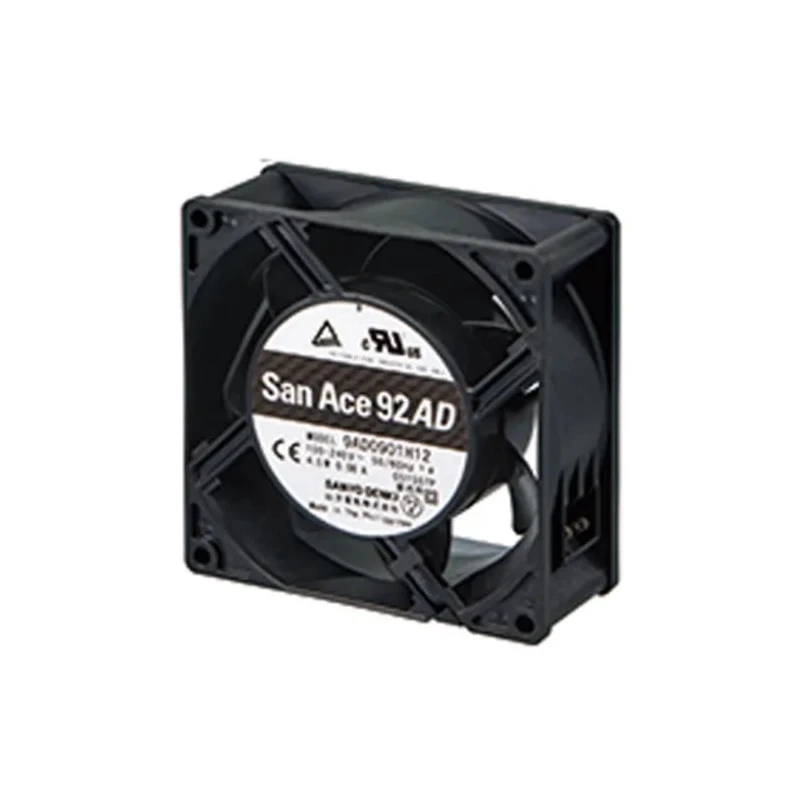 Sanyo Denki San Ace 9AD Series Axial Fan 100V/240V AC, 90 m³/h, 4.5W, Ball Bearing, 92x92x38mm, Brushless DC Motor 9AD0901H1H