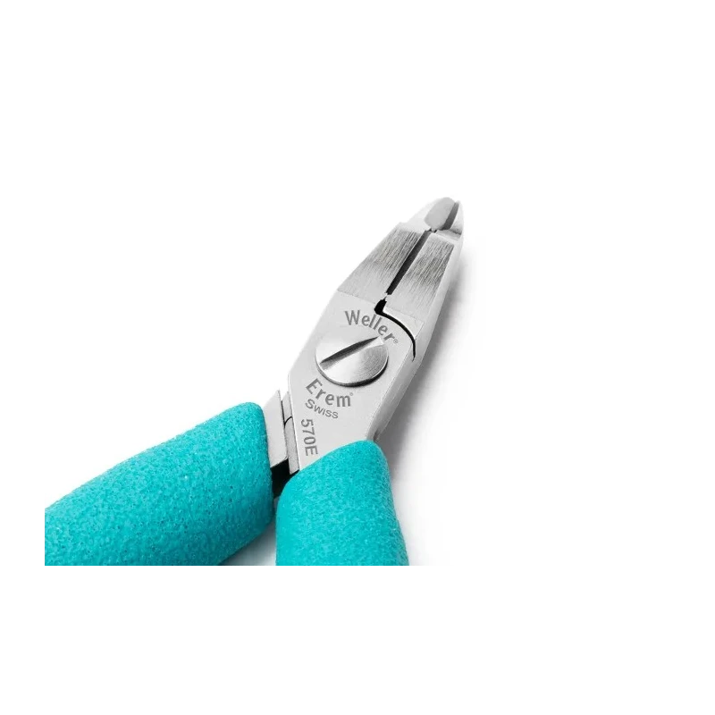 Weller Erem Flush ESD Safe Tip Cutter, High Grade Tool Steel, 1.2mm Capacity, 120mm Length 570E