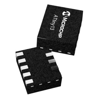 Microchip 8-bit AVR Microcontroller, 20 MHz, 1kB Flash, 8-Pin SOIC ATTINY13
