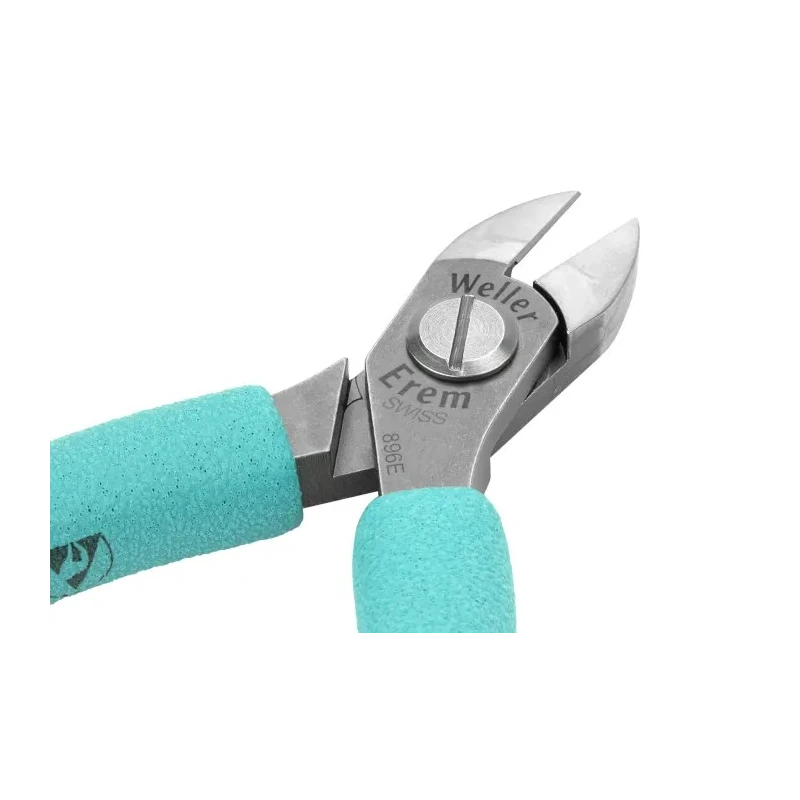 Weller Erem Semi-Flush ESD Safe Cable Cutter, Oval Head, 1.8mm Capacity, 120mm Length 896E