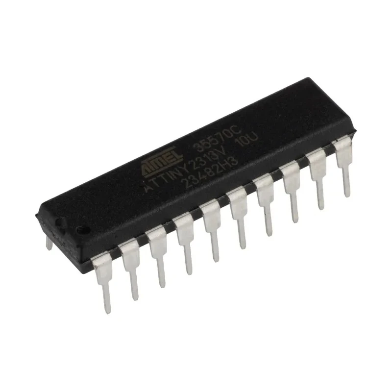 Microchip 8-bit AVR Microcontroller ATTINY2313V-10PU, 10 MHz, 2kB Flash, 20-Pin PDIP, Through-Hole
