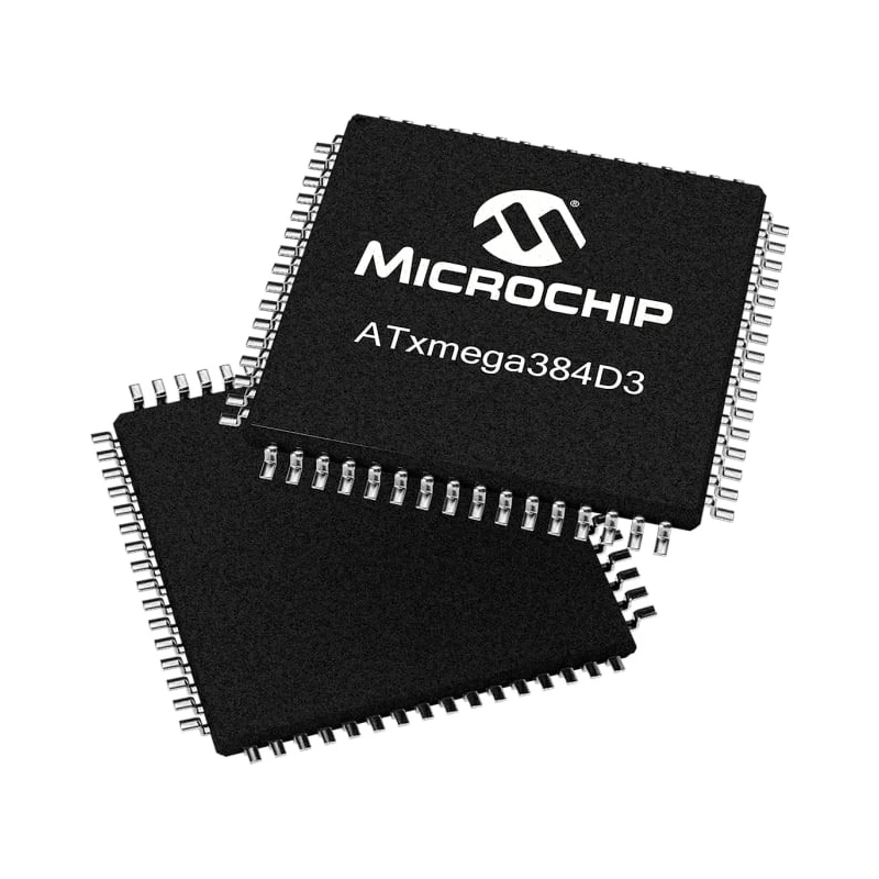 Microchip 16-bit AVR ATXMEGA384D3 Microcontroller, 32 MHz, 384kB Flash, 64-Pin TQFP 
