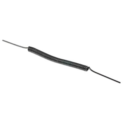 SMC Polyurethane Recoil Hose, Black, 1.5m Length, 4mm OD, 2.5mm ID, 60°C Max, TCU0425B-1