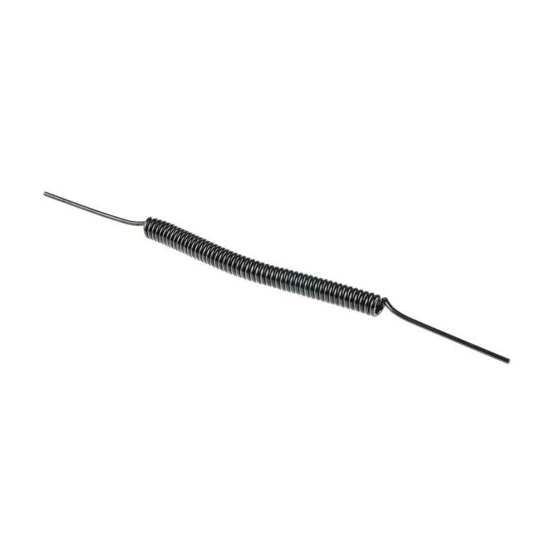 SMC Polyurethane Recoil Hose, Black, 1.5m Length, 4mm OD, 2.5mm ID, 60°C Max, TCU0425B-1